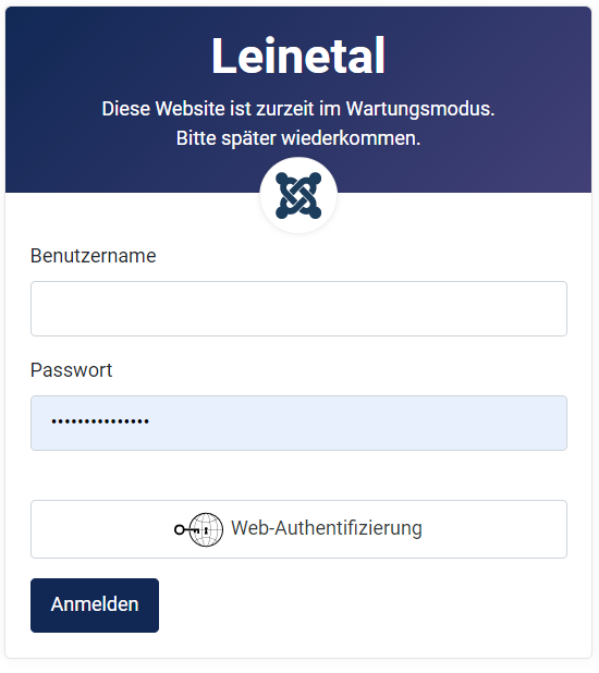 CMS Neu Installiert